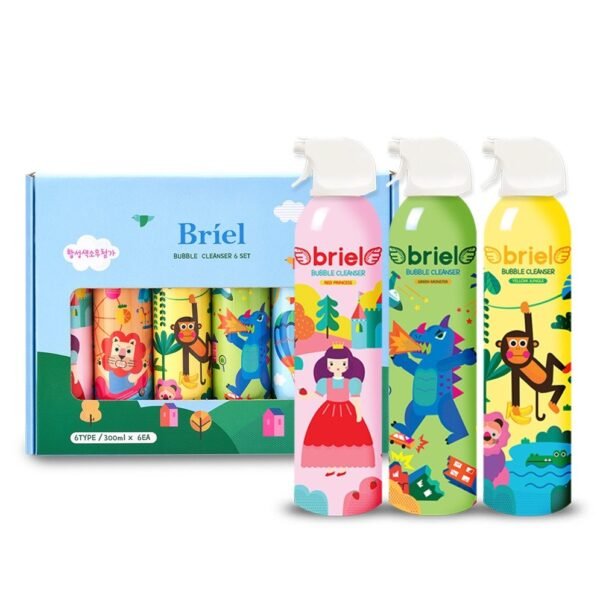 Briel Baby Bubble Cleanser 300ml 6-piece set